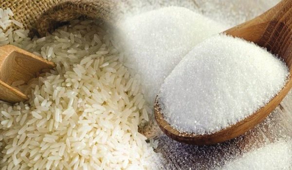 Rice and sugar